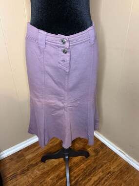 Hard Tail Forever Vintage Y2K Purple Low Rise Mermaid Midi Skirt